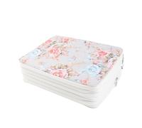 VGEBY Trousse à Crayons Portable avec 252 Compartiments, Porte-Stylo Multicouche imprimé Rose avec Fermeture éclair, Rangement pour L'organisation de la Papeterie (Rose midi)