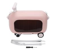 VGEBY Valise à roulettes pour Enfants, Bagage à Main Multifonctionnel de Grande capacité, équipé de Pédales Pliantes à 90 Degrés pour Le Voyage (Pink)