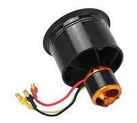 VGEBY Ventilateur canalisé RC, Ventilateur canalisé QF2611-50 Mm EDF 12 Pales avec Moteur sans Balais RC pour Avion RC (CCW), VGEBYKMZGS4RHAY-12