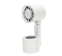 VGEBY Ventilateur de Bureau USB avec Lumière LED, Batterie 7200mAh, Ventilateur de Table Pliable et Rechargeable pour Chambre à Coucher, Bureau, Camping en Plein Air