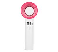 VGEBY Ventilateur Portable sans Pales, Matériau ABS, Mini Ventilateur Portable USB Rechargeable, Vitesses Réglables pour une Utilisation Domestique et Extérieure (lait blanc)