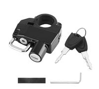 VGEBY Verrouillage de Casque, Antivol pour Casque de Moto et Vélo, Verrouillage de sécurité avec 2 Clés, clé Hexagonale, Joint en Caoutchouc pour Guidon de 20 à 28 Mm (Version améliorée)