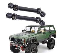 VGEBY VGEBY Arbre d'entraînement 2 Pièces, Os de Chien CVD en Métal pour Voiture RC SCX10 CC01 D90 D110 1/10 Aventures Tout-Terrain (Noir (88-113mm)) (Noir (88-113mm))