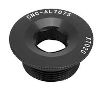 VGEBY Vis de Pédalier, Capuchon de Support de Boulon de Fixation de Bras de Manivelle de Vélo en Alliage d'Aluminium pour Le Vélo de Route de Montagne(Noir)