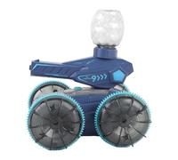 VGEBY Voiture de Cascade RC étanche à Contrôle Gestuel, Chenille Télécommandée 2,4 GHz avec Pneus Haute Résistance pour Aventures Terrestres et Aquatiques Tout Terrain (Blue)