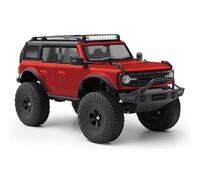 VGEBY Voiture Rc, Camion sur Chenilles Tout-Terrain 4wd avec Roues en Alliage, Lumières LED, Modes à Double Vitesse pour Voiture Rc à L'échelle 1:18 (Rouge métallique)