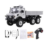 VGEBY Voiture Télécommandée, 1 18 RC Off Road Transporter 6 Roues Motrices avec Télécommande 2,4 G pour Terrain accidenté et Aventure Hors Route (Silver)