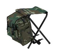 VGEBY1 2 en 1 Backpack Chaises Pliantes de Pêche, Tabouret de Siège de Pêche en Camouflage avec Sac de Rangement pour Le Camping