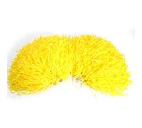 VGEBY1 2pcs Pompons Colorés de Pom-Pom Girl, Accessoires de Danse de Partie de Fleurs de Main de Sports à la Mode, 8 Couleurs à Choisir(Jaune)