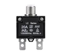 VGEBY1 Disjoncteurs Thermiques, Protecteur de Surcharge de Courant de Disjoncteur à Réinitialisation Manuelle à Bouton-Poussoir CA 125 / 250V(20A)