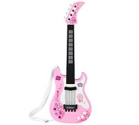VGEBY1 Jouet Guitare, Jouet Multi-Fonctionnel pour Guitare Basse avec Lumière pour Bébé (Rose)