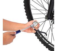 VGEBY1 Pompe à Vélo, Pompe à Air Haute Pression en Alliage d'Aluminium, Bicyclette, Gonfleur à Vélo avec Support, Sangle, Tube, Valve de Basket (Blue)
