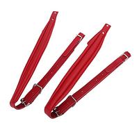 VGEBY1 Sangles Accordéon, Ensemble de Bretelles d'Epaule en Cuir Synthétique Ajustable et Ajustable pour Un Accordéon de Basse 16-120(Rouge)
