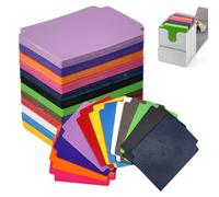 VGECEE 120 Pcs Intercalaires de Cartes à Collectionner, Séparateur de Cartes en Plastique 95 * 70mm, Intercalaire pour Carte de Jeu de Société, Séparateurs de Tri de Cartes avec Onglets Réutilisables