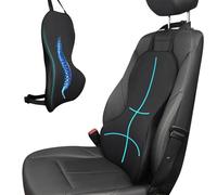 VGECEE Coussin Lombaire Voiture Ergonomique, Oreiller de Soutien Lombaire Anti-déformation, Support Dorsal en Mousse à Mémoire de Forme pour Siège de Voiture, pour Chaise de Bureau Automobile