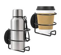 VGECEE Lot de 2 Porte-gobelet Magnétique Porte Gobelet Voiture Support de Tasse et Bidon Adjustable Organisateur Tasse en Fer, Convient à Bouteilles d'eau Tasses Café, pour Bateau Voiture Bureau