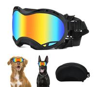 VGECEE Lunettes de Soleil pour Chiens Lunette de Protection des Yeux pour Chien Lunettes de Soleil Réglables pour Chien de Soleils pour Chiens, Lunette Anti-UV pour Chienss de Taille Moyenne