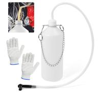 VGECEE Réservoir de Liquide de Frein 1L, Bouteille Purge Frein avec Tube en Caoutchouc Anti-Fuite, Purge Liquides de Freins Moto, Bouteille de Récupération de Liquides de Freins, pour Voiture Moto