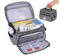 VGECEE Trousse de Secours Vide Sac Médical Portable Trousse de Premiers Secours Vide Étanche Sac de Transport pour Trousses de Premiers Secour pour Maison Bureau Activités de Plein Air et Voyages