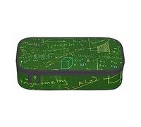 VGFJHNDF Aniaml Trousse à crayons de grande capacité pour bureau, université, école, adulte, adolescent, fille, garçon, vert camouflage, Question de mathématiques., Taille unique, Trousse de