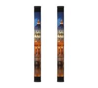 VGFJHNDF Lot de 2 housses de poignée de porte de réfrigérateur, motif Cité du Vatican pour protéger et décorer pour réfrigérateur, four, lave-vaisselle