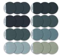 vgggrd 24 Pièces Disques de Ponçage 125 mm, Papier de Verre Sec à l'eau, Abrasif Rond Grain, 600/800/1000/1500/2000/3000/4000/5000 pour poncer Le Bois, Le Mastic, la Peinture, Le Plastique