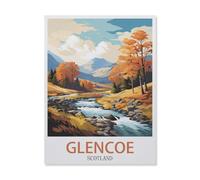 VGJM 5D Diamond Painting Kits，Glencoe Scotland ， Tree，DIY Rhinestone Embroidery Set Paint with Diamond Art by Number Kits Cross Stitch Home Wall Craft Decoration-30x40cm