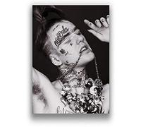 VGJM Adult 5D Diamond Painting Set Lil Peep Rapper Music Singer Star Idol Black and White Art Crafts for Home Wall Decoration 50x50cm