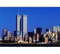VGJM DIY 5D Diamond Painting,World Trade Center New York Rhinestone Embroidery Paintings Pictures Arts Craft for Home Decoration 50x60cm