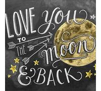 VGJM Full Diamond Painting Kits Art - 5D Diamond Embroidery Cross Stitch Kits - Love You to The Moon Back Diamond Painting Decor Gift for Adults 40x40cm