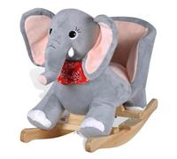 VGLQNRPT Balançoire éléphant pour enfants de 12 à 36 mois | Siège rembourré, matériau en peluche douce, charge maximale de 25 kg