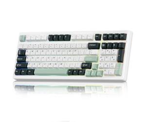 VGN S99 Clavier de jeu sans fil, clavier mécanique trimode BT/2.4G/USB-C, claviers d'ordinateur remplaçables à chaud, commutateurs linéaires pré-lubrifiés, clavier Bluetooth RVB personnalisé pour Mac