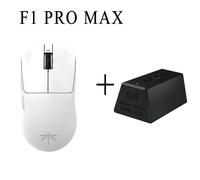 VGN-Souris de jeu sans fil Dragonfly F1 ature a Pro Max,récepteur 4K,mode touristes,2.4g,filaire,F1 Pro Max,PC,cadeau - Type F1 Pro Max 4K White