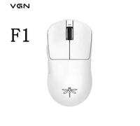 VGN-Souris de jeu sans fil Dragonfly F1 ature a Pro Max,récepteur 4K,mode touristes,2.4g,filaire,F1 Pro Max,PC,cadeau - Type F1S White