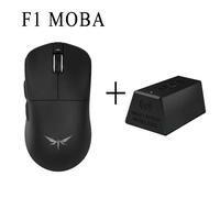 VGN-Souris de jeu sans fil Dragonfly F1 ature a Pro Max,récepteur 4K,mode touristes,2.4g,filaire,F1 Pro Max,PC,cadeau - Type F1 Moba 4K Black