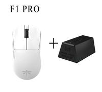 VGN-Souris de jeu sans fil Dragonfly F1 ature a Pro Max,récepteur 4K,mode touristes,2.4g,filaire,F1 Pro Max,PC,cadeau - Type F1 Pro 4K White
