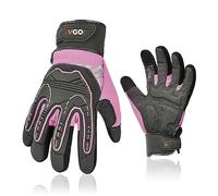 Vgo... 1 paire de gants de travail pour femmes, gants de sécurité, gants de mécanicien pour rigger, camionneur, entrepôt, livraison Heavy Duty, anti-vibration, anti-impact (SL8849)