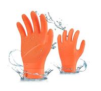 Vgo... 1 paire de gants de travail sans couture, gants réutilisables résistants aux produits chimiques, imperméables, antidérapants, pour l'industrie chimique, la nourriture et la transformation du