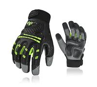 Vgo... 1 Paire de Gants Mécanicien Arbewit Gants Rigger Heavy Duty Anti-Vibration Anti-Abrasion Cuir de Chèvre Tactile (GA8954), GA8954P1