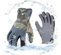Vgo... 1Paire 0℃/32°F Gants de travail d'hiver en cuir synthétique, gants de travail de sécurité imperméables pour temps froid, entrepôts frigorifiques ou congélateurs(SL7717FLWP)