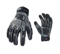 VGO. CA7722WR 1 paire de gants de travail en cuir, gants de mécanicien, gants de sécurité, gants de manutention, anti-vibration, imperméables
