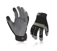 Vgo... Gants de Travail de Securité Hommes, Écran Tactile, Gants Multi Usage pour le Jardinage, l'Entrepôt，Mécaniciens Légers(SL7584/M/Noir/1 Paire)