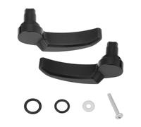 VGOL 1 ensemble de leviers de loquet de sacoche de selle noirs avec tige de traction en aluminium compatible avec Har-Ley Davidson Electra Glide Street Glide 2014-2024 avec sacs rigides