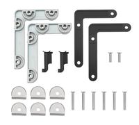 VGOL 1 Ensemble de Support de Montage de Porte Pliante Kit Angle Espacement Compatible avec USM Haller Angle Espacement de 90 Degrés pour Kit de Montage de Portes Pliantes