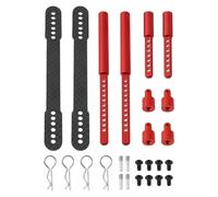VGOL 1 Jeu de Supports de Carrosserie pour Voiture RC Coque Avant Et Arrière Compatible avec AXIAL Les Modèles 1/10 SCX10 90046 Et 90047 Rouge