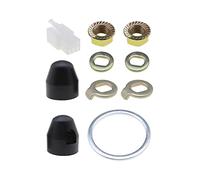 VGOL 1 Jeu Écrous de Moteur Moyeu de Vélo Électrique Rondelles de Sécurité Blocage de Roue Vis Boulon d'essieu Moteur pour Moteurs 750W-1500W avec Arbre 14mm