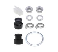 VGOL 1 Jeu Écrous de Moteur Moyeu de Vélo Électrique Rondelles de Sécurité Blocage de Roue Vis Boulon d'essieu Moteur pour Moteurs 250W-500W avec Arbre 12mm