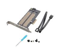 VGOL 1 pack double M.2 SSD adaptateur carte PCIe x4 x8 x16 NVMe SATA compatible avec ASUS