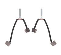 VGOL 1 paire de balais de charbon pour moteur de treuil ATV/UTV 12 x 10,5 x 5/7,5 mm pour moteur de treuil de traction de 907,2 à 2268 kg