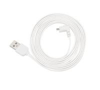 VGOL 1 PC 2M 6.6Ft 90 Degrés Angle Droit Plat Micro USB Charge Câble D'alimentation Cordon Compatible avec Arlo Pro, Pro 2 et Arlo GO
